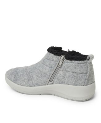 Dearfoams Women's Naomi Double Gore Bootie Winter Ankle Boot