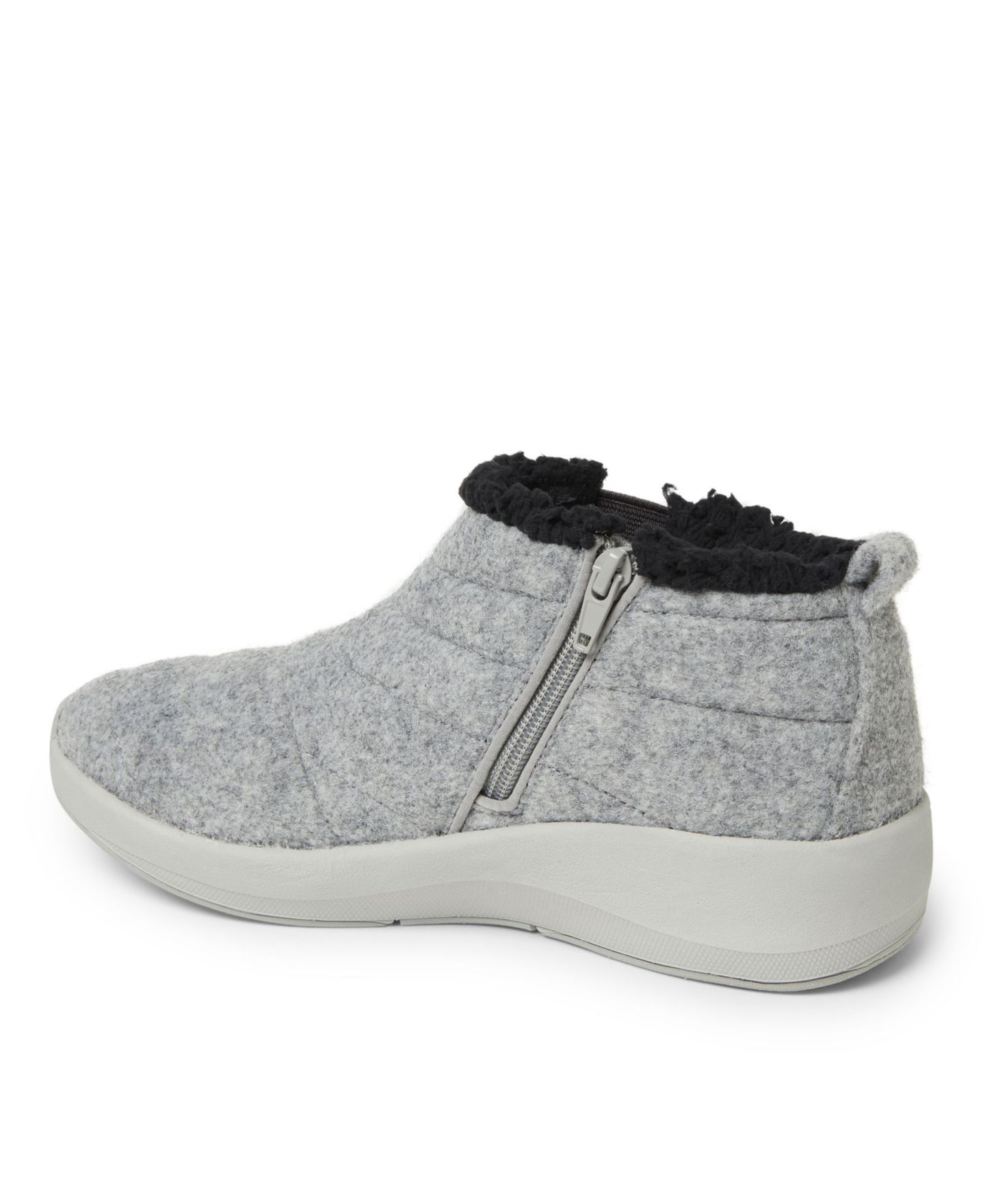 Женские ботинки Dearfoams Naomi Double Gore Bootie Winter Ankle Boot, цвет: Светлый серый — фото 2