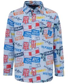 Big Boys Printed Patches Shirt