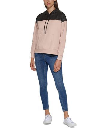 Calvin Klein Foil Color French Hoodie Block Terry - Macy\'s