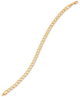 Cuban Link Chain Bracelet (5mm) in 10k Gold