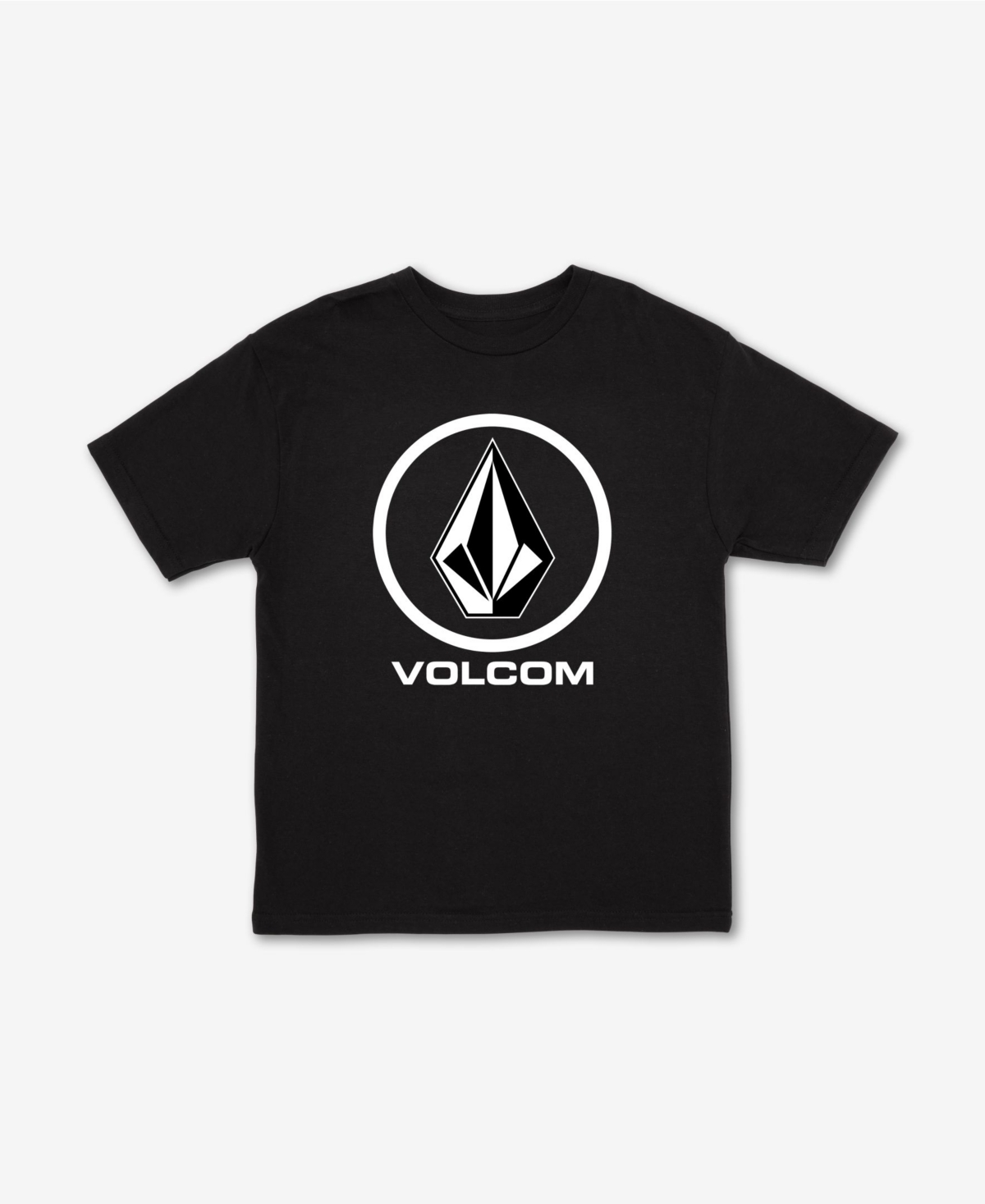 Volcom Crisp Stone Logo T-shirt In Black