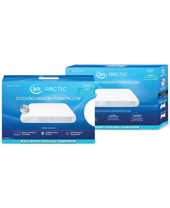 Serta Arctic 30x Cooling Gusseted Memory Foam King Bed Pillow & Reviews