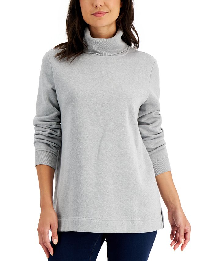 Karen Scott Cotton Turtleneck Sweater, Created For Macy's - Macy's
