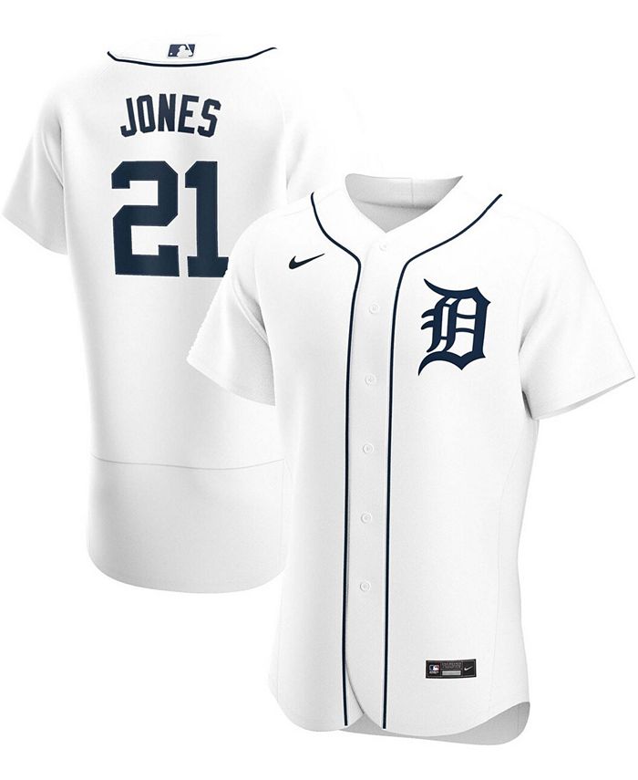 Men's Detroit Tigers Nike White Official Authentic Custom Jersey