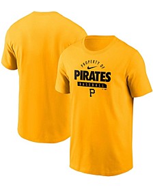 Men's Gold Pittsburgh Pirates Primetime Property Of Practice T-shirt