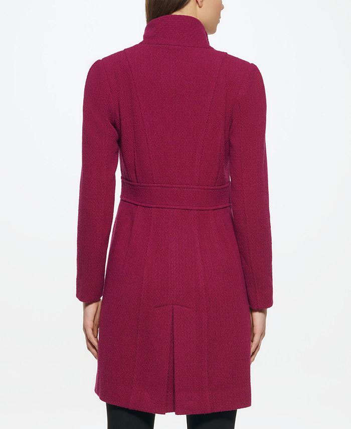 GUESS Women's Asymmetrical Button Front Walker Coat & Reviews Coats