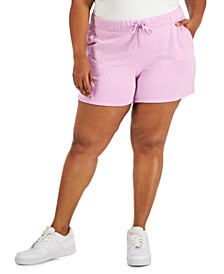 Plus Size Fleece Shorts, Created for Macy's