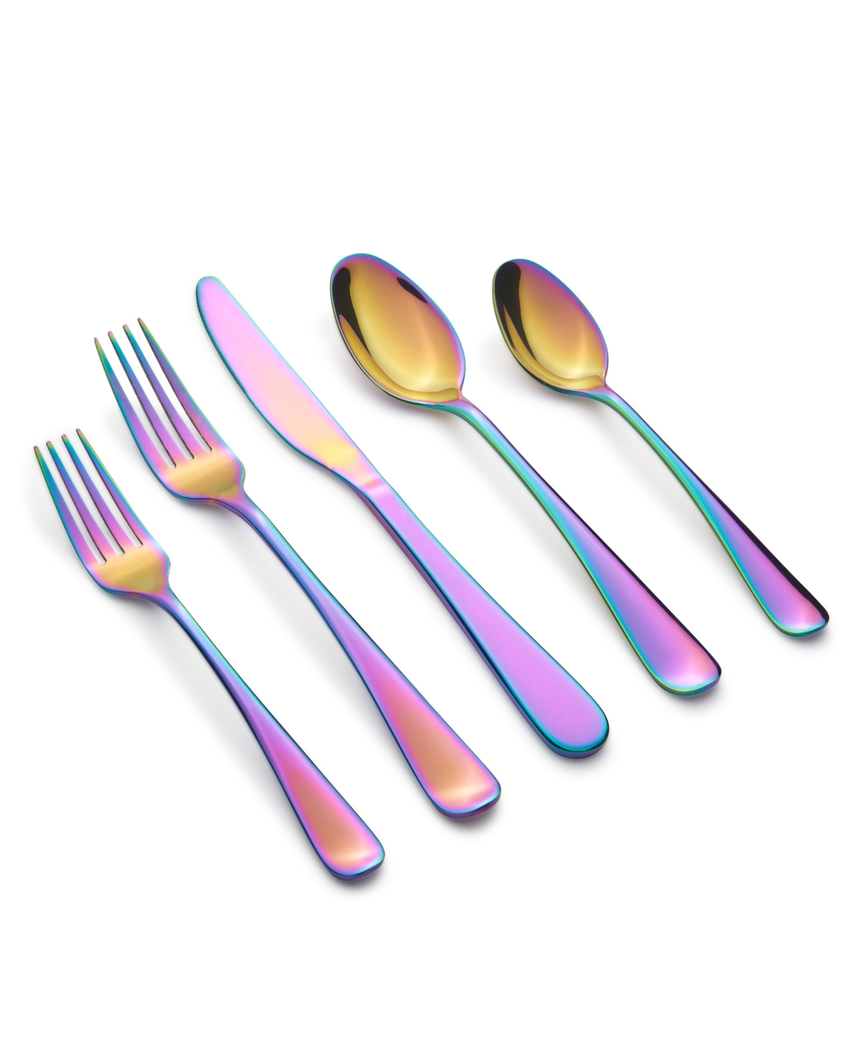 Cambridge Silversmiths Rhiannon Rainbow Mirror 20-Piece Flatware Set, Service for 4