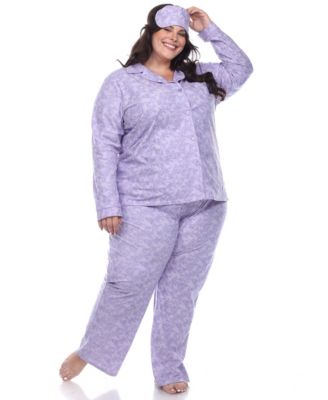 Plus Size Pajama Set, 3-Piece