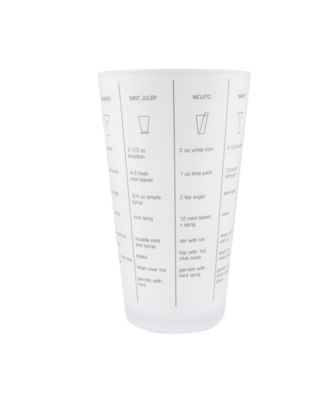 Recipe Shaker and Tools Mixology Set, 5 Pieces