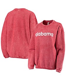 Women's Crimson Alabama Crimson Tide Corded Pullover Sweatshirt