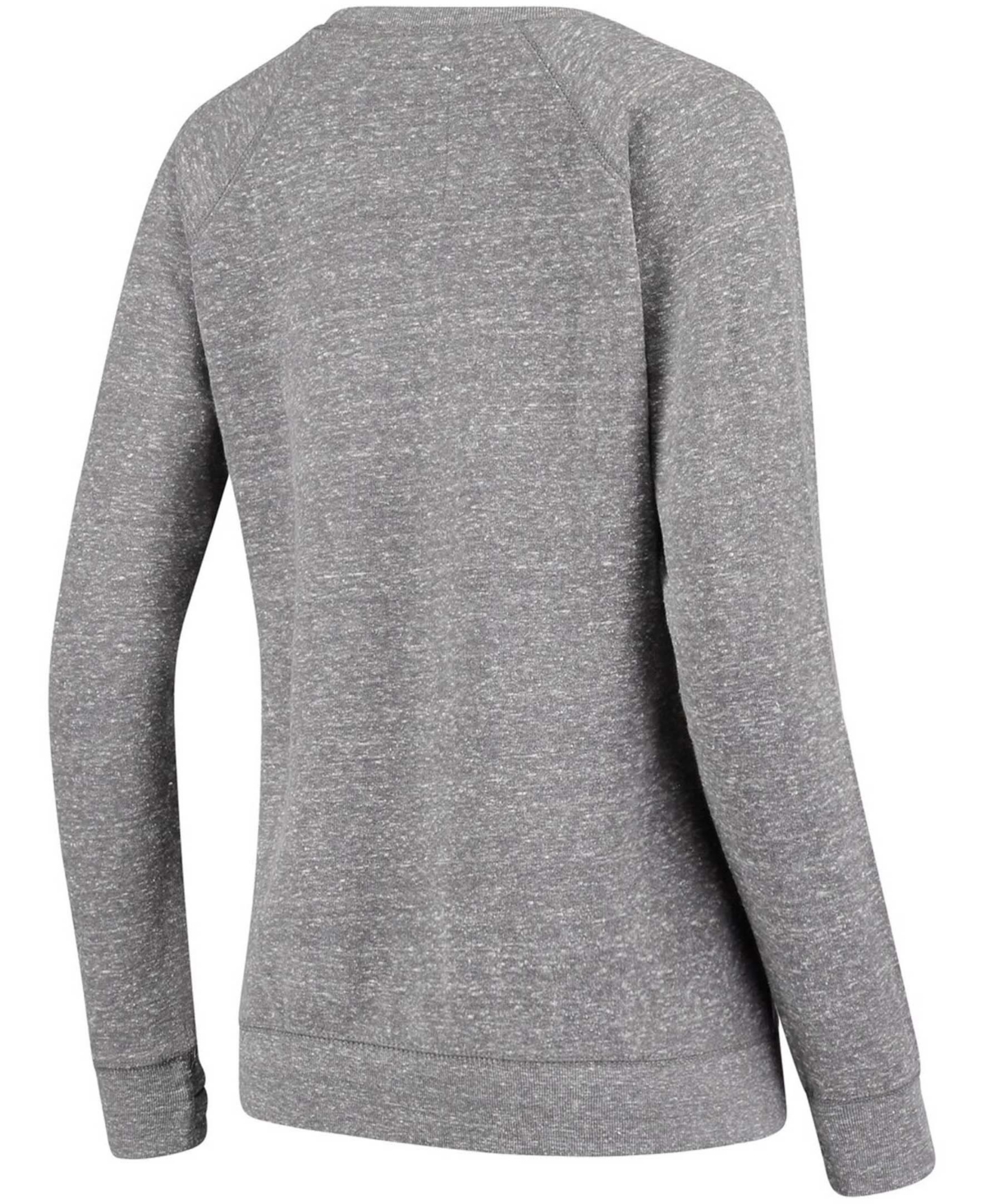 Women's Heathered Gray Arizona Wildcats Edith Vintage-Like Knobi Pullover Sweatshirt