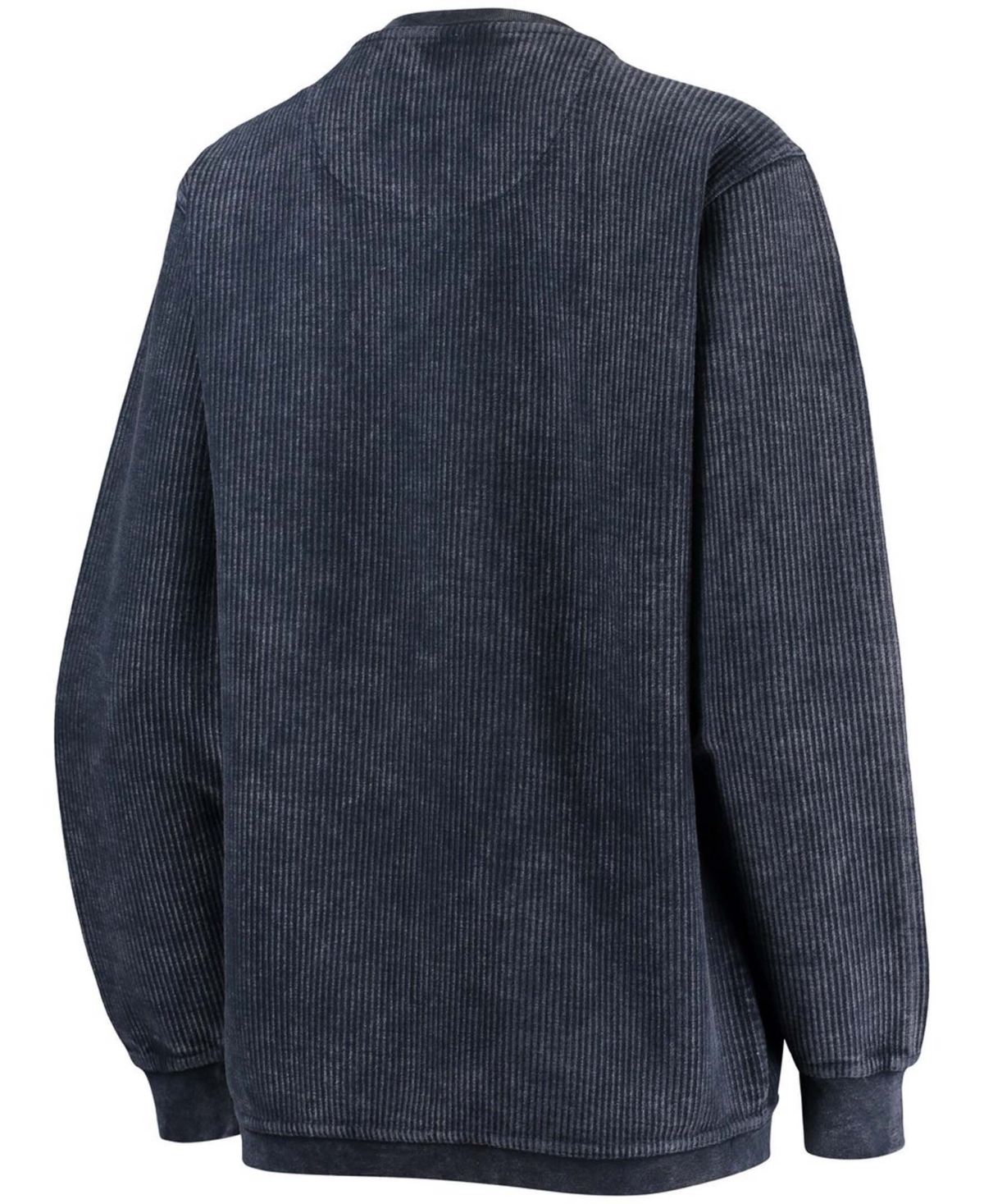 Women'sVillanova Wildcats Comfy Cord Vintage-Like Wash Basic Arch Pullover Sweatshirt - Navy