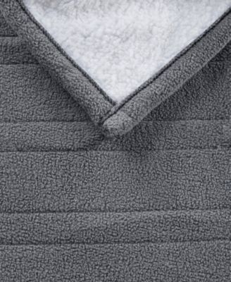 Electric Reversible Fleece to Sherpa Throw, 50" x 60"