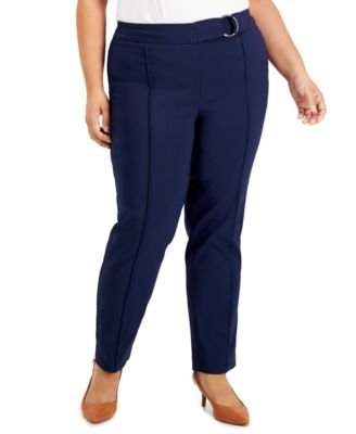 JM Collection Plus Size Belted Seam 