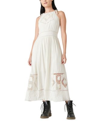 lucky brand white eyelet dress