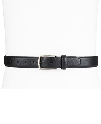 Club Room Men's Faux Leather Pebble Grain Stretch Belt, Created for ...