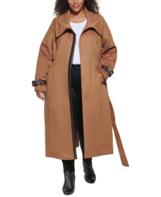 cole haan camel wrap coat