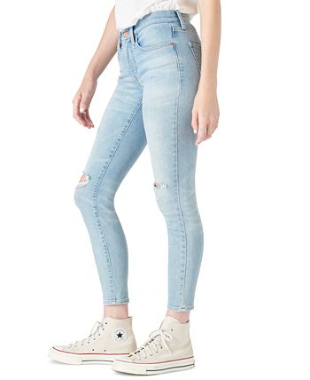 Lucky Brand - Ava Destructed Mid-Rise Skinny Ankle Jeans
