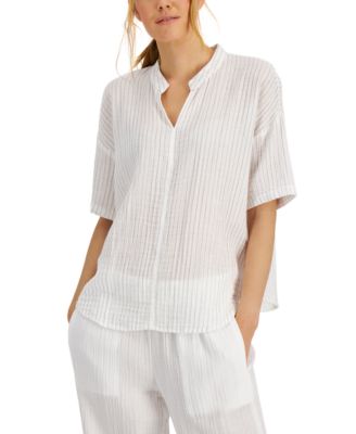 Eileen Fisher Striped Organic Cotton 