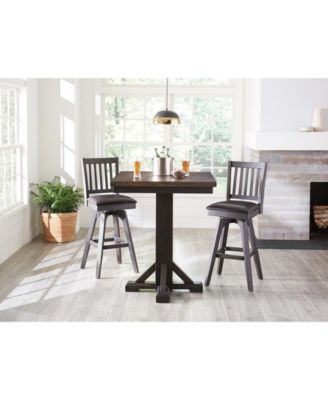 CLOSEOUT! Peighton 3 Piece Pub Table Set (Table and 2 stools)