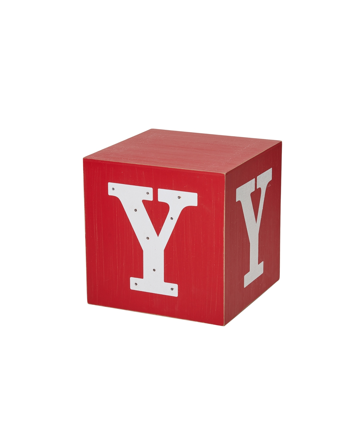 Glitzhome Lighted Wooden Block Joy Porch Sign,