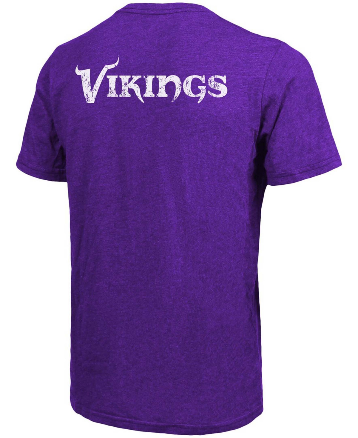 Minnesota Vikings Tri-Blend Pocket T-shirt - Heathered- Purple