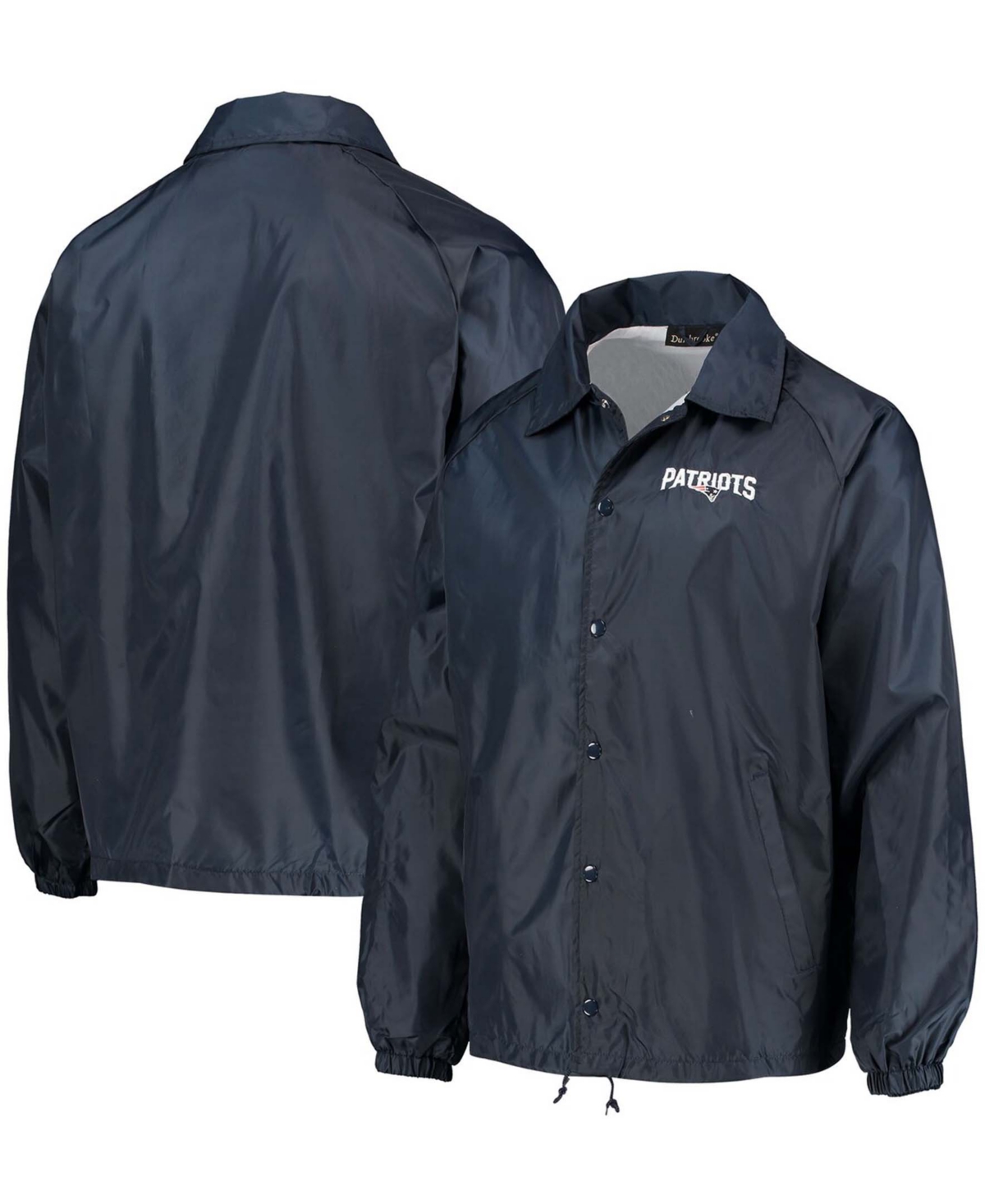 Men's Navy New England Patriots Coaches Classic Raglan Full-Snap Windbreaker Jacket - Navy