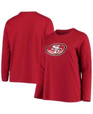 Fanatics 49ers Primary Logo Long Sleeve Hoodie T-Shirt - Men's