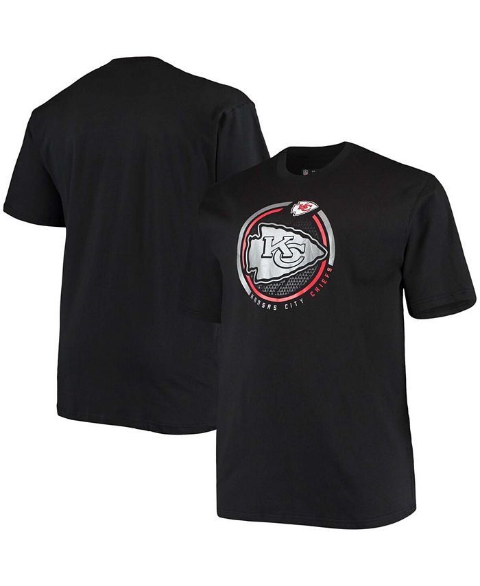 Fanatics Men's Big and Tall Black Kansas City Chiefs Color Pop T-shirt ...