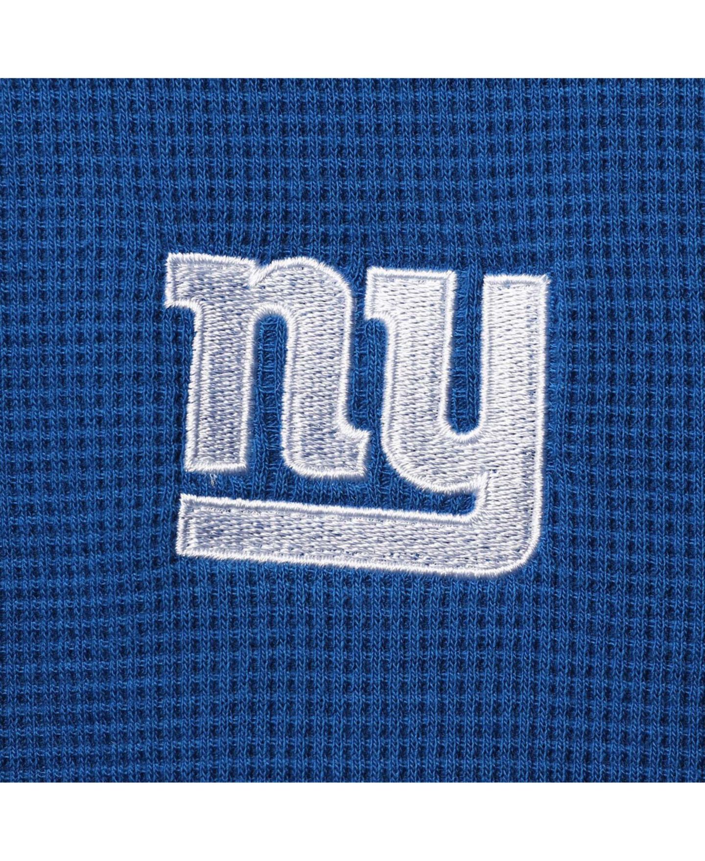 Мужская футболка Dunbrooke Royal New York Giants Maverick Thermal Henley Long Sleeve — фото 2