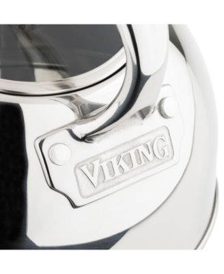 Stainless Steel 2.6-Quart Black Tea Kettle with Copper Handle