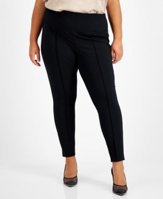 Bar III Plus Size High-Waist Ponte 