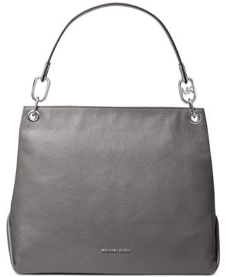 michael kors grey leather purse
