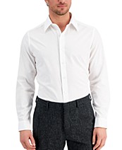 $95 Club Room Men Regular-Fit Purple Long-Sleeve Button Dress Shirt 16.5 32/33 L 