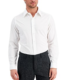 Men's Slim Fit Solid Dress Shirt, Created for Macy's
