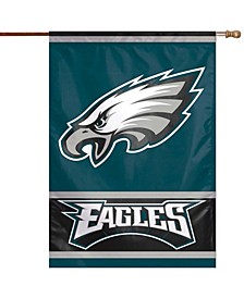 Multi Philadelphia Eagles 28" x 40" Primary Logo Single-Sided Vertical Banner