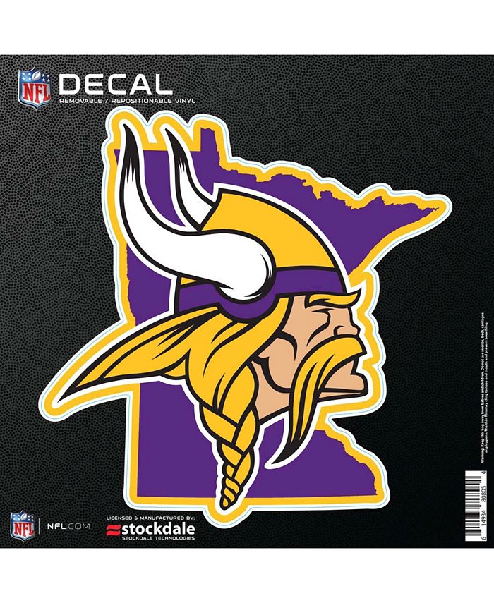 Stockdale Multi Minnesota Vikings 6" x 6" Repositionable State Shape