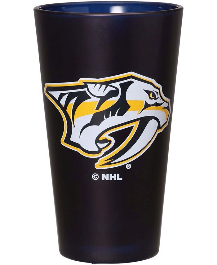 Memory Company Navy Nashville Predators 16 oz Team Color Frosted Pint