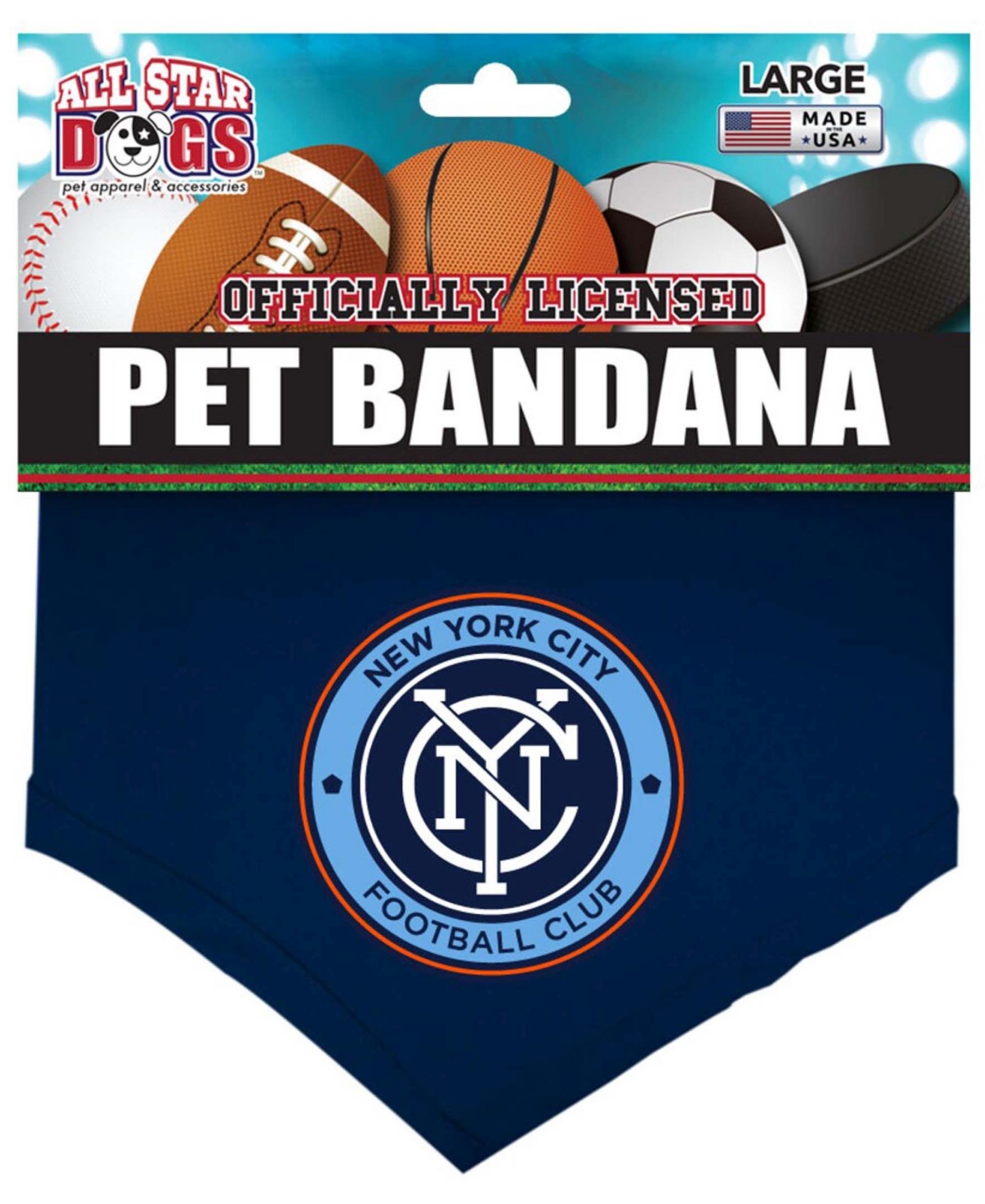 Navy New York City Fc Pet Bandana - Navy