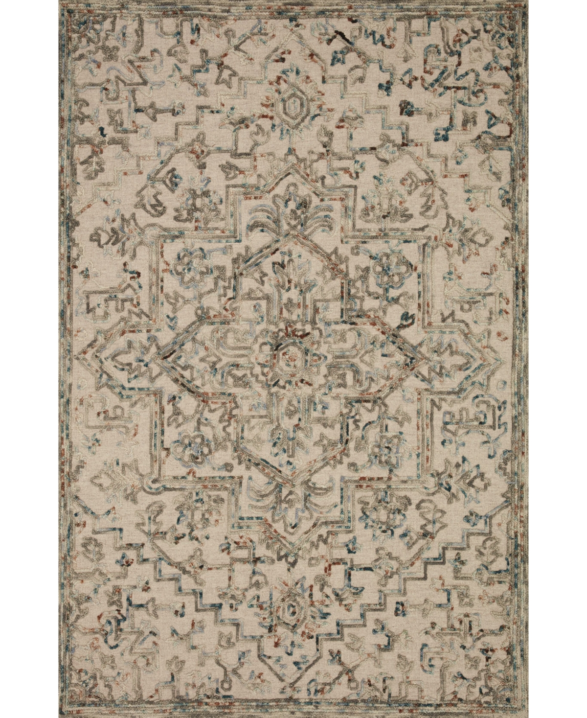 Loloi Ii Halle Halehae-01 8'6in x 12' Area Rug - Beige