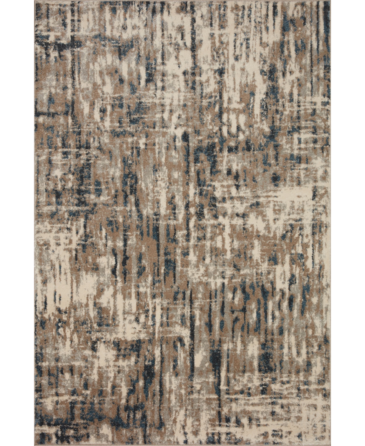 Loloi Ii Spirit Sprtspi-02 6'7in x 9'3in Area Rug - Taupe, Blue