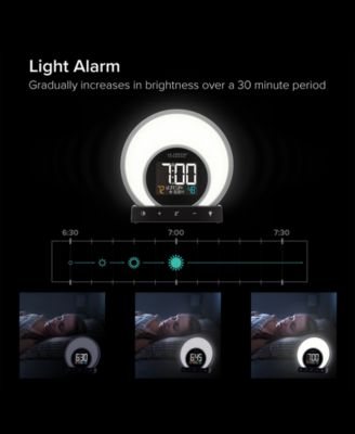 La Crosse Technology Soluna C79141 Mood Light Alarm Clock with Temperature Humidity