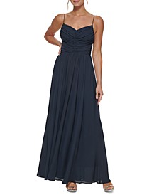 Ruched-Bodice Gown