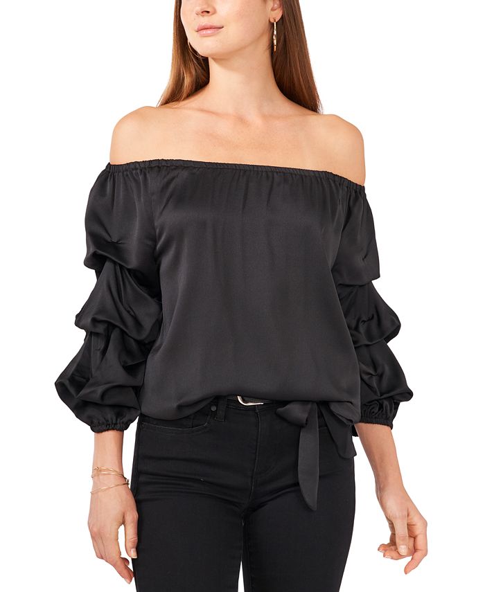 Vince Camuto Off The Shoulder Balloon Sleeve Top Macy s