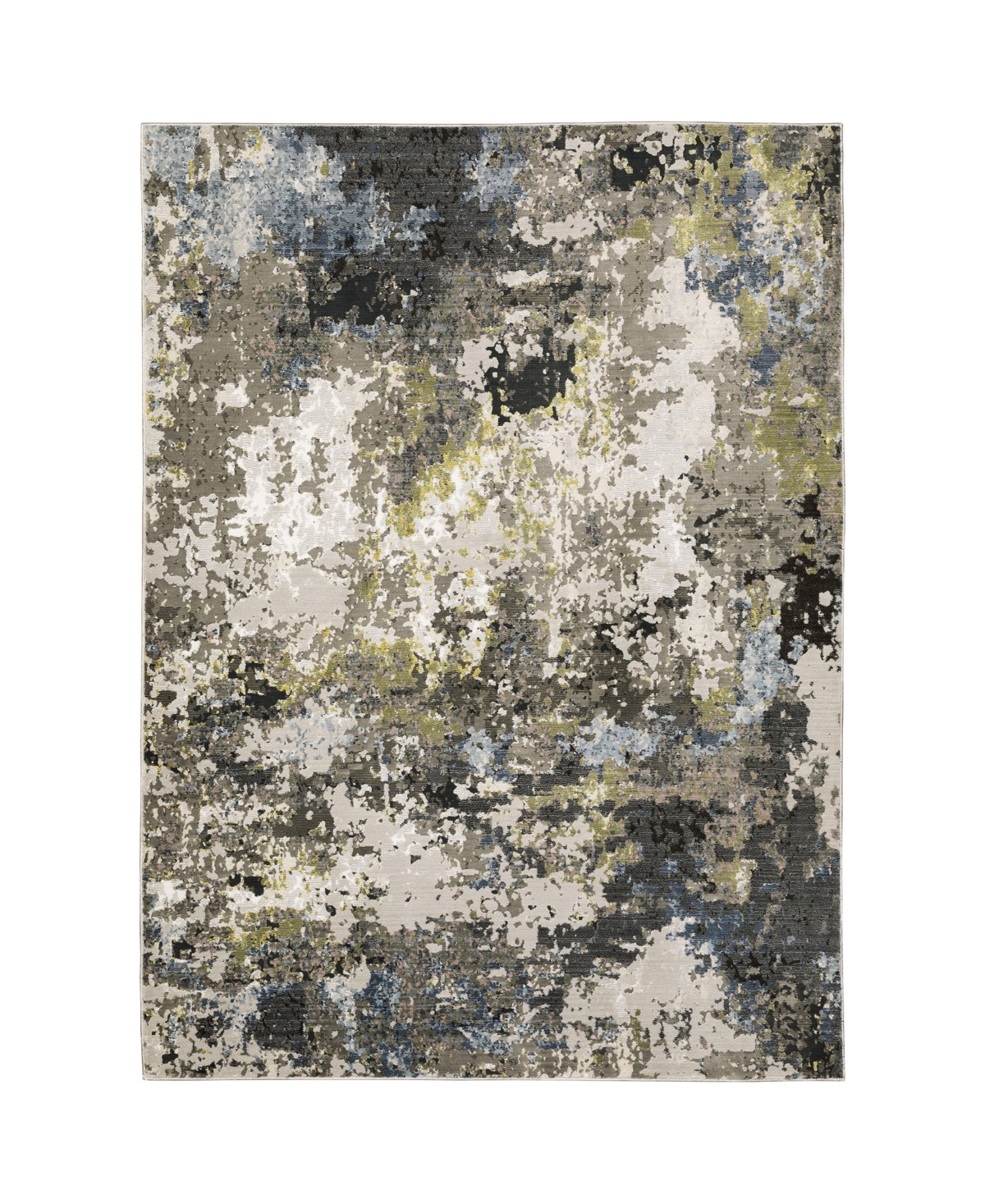 Jhb Design Convoy CON502 7'10in x 10'10in Area Rug - Gray