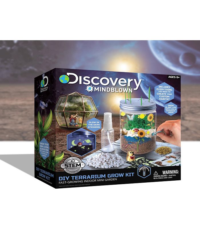 Discovery MINDBLOWN Discovery Kids DIY Terrarium Grow Kit, Fast