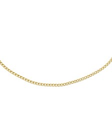 Cuban Choker in 14k Gold Plated Over Sterling Silver