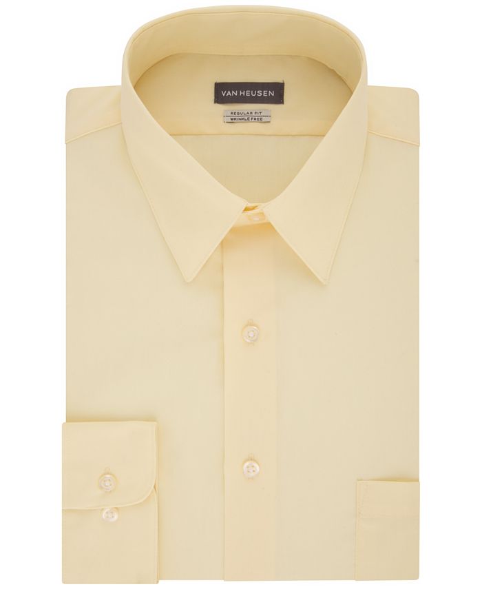 Van Heusen Men's ClassicFit Poplin Dress Shirt Macy's